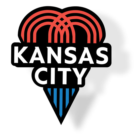 Fountain Heart Kansas City Sticker