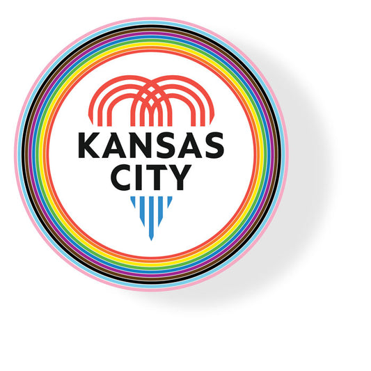 Round Kansas City Pride Sticker